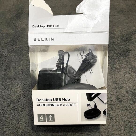 🔮 5/$25‎ Belkin Desktop USB Hub - Picture 1 of 8